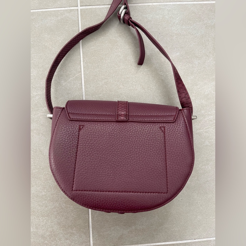 Calvin Klein Burgundy Red Leather Python Snakeski… - image 8